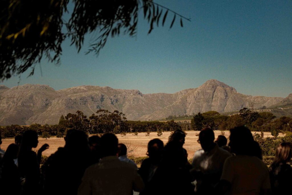 Uitzicht bruiloft Stellenbosch als destination wedding photographer
