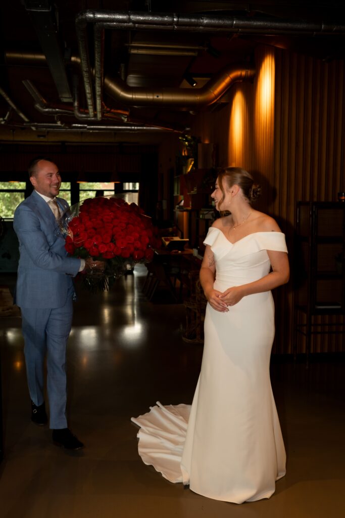 Trouwfotografie tijdens bruiloft in het centrum van Amsterdam